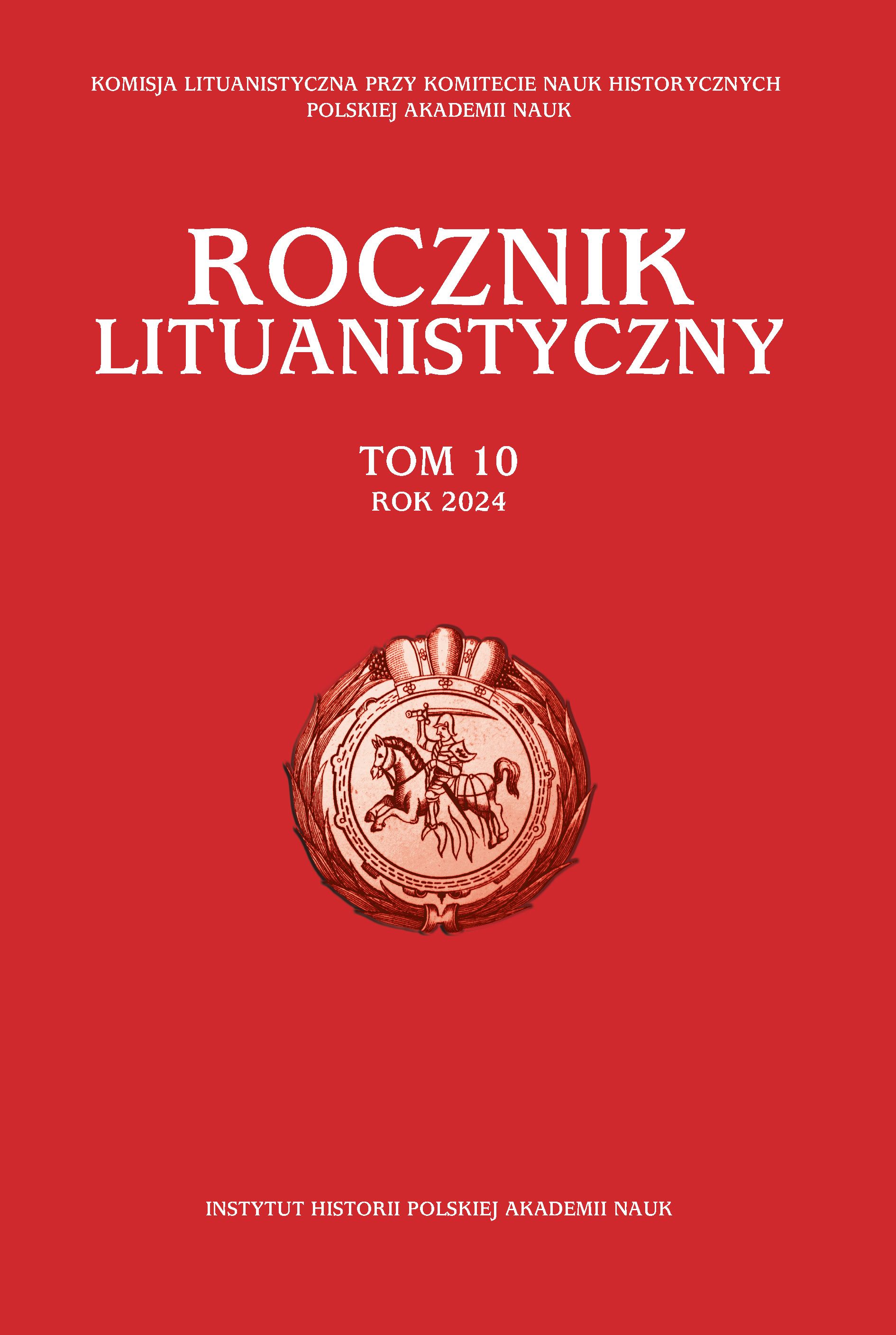Rocznik Lituanistyczny, t. 10, 2024